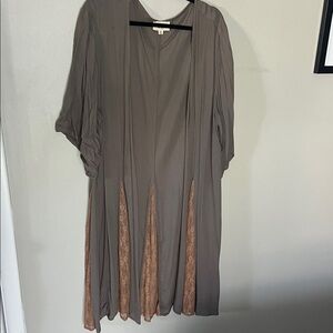 Sage Green Lace Duster